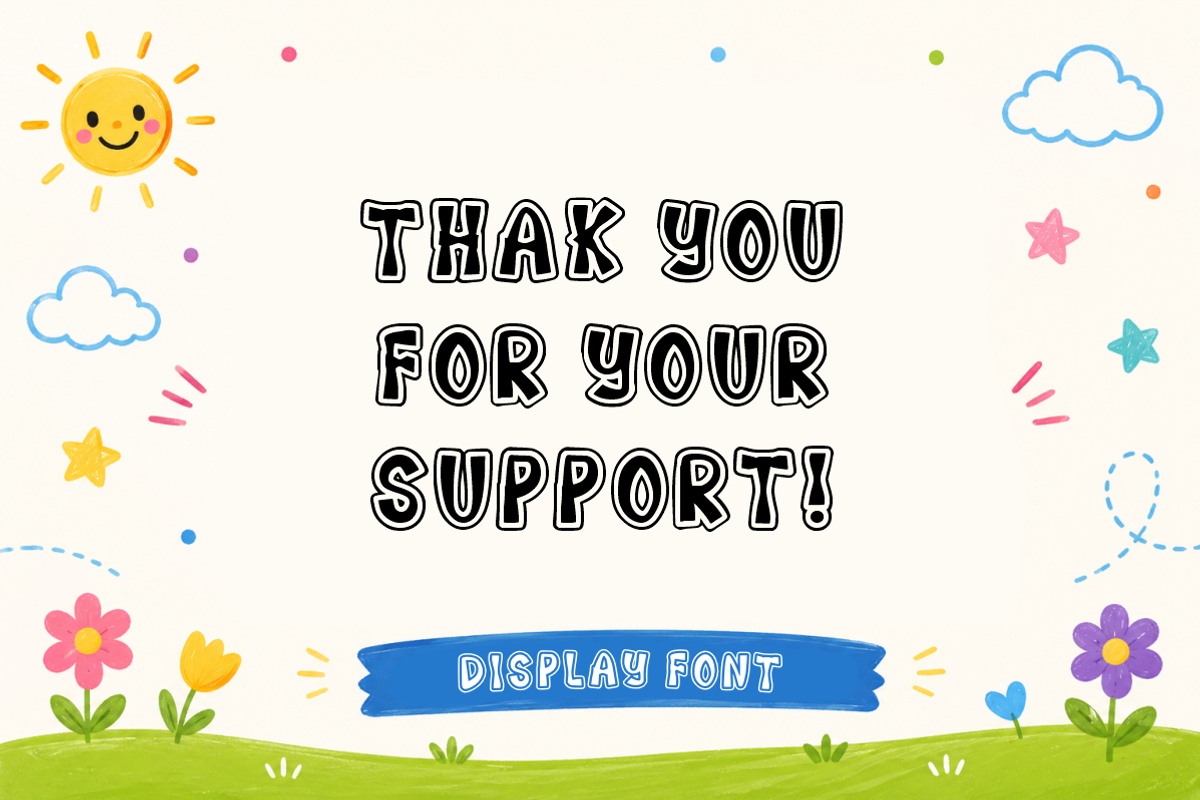 Ducky Dance - Cute Cartoon Kids Font, a Handwritten Font by KiddoGlyphs Studio (Photo 3 of 3)