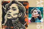 Grungy Line Art Photo Effects, an Action Add-On by Amorjesu.com (Thumbnail 21 of 25)