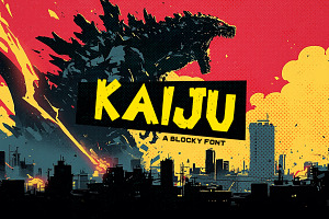 Kaiju Typeface, a Font by Tugcu Design Co.