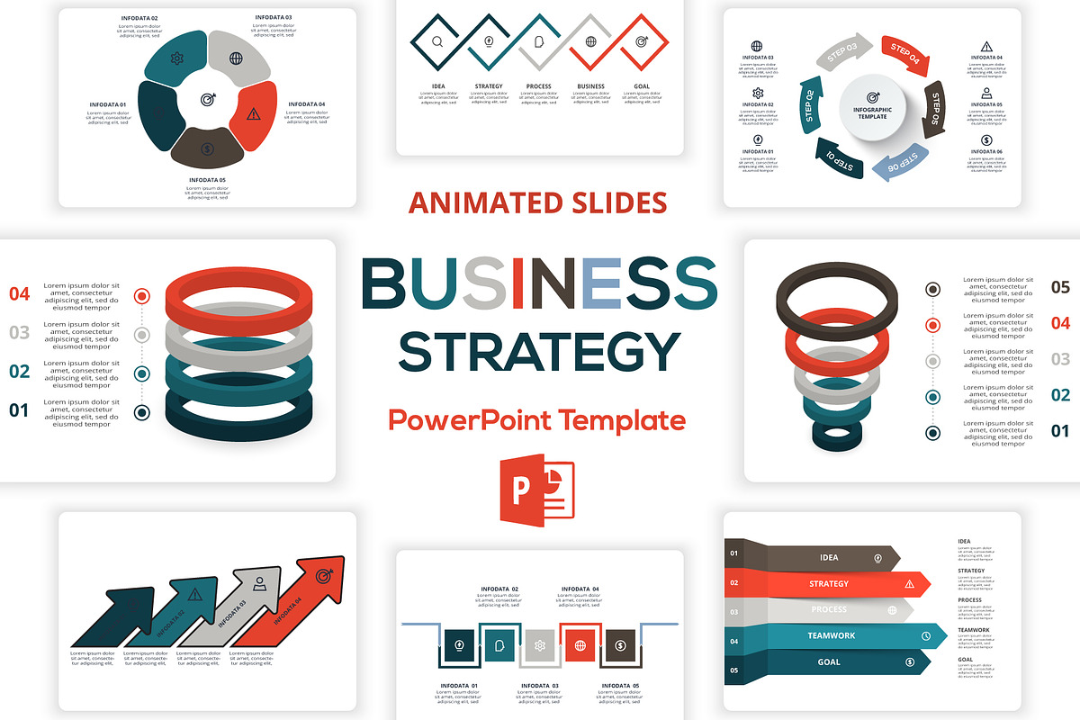 Business PowerPoint Template, a Presentation Template by Infographics project (Photo 1 of 18)