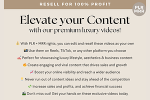 Instagram Luxury Reels Video Bundle