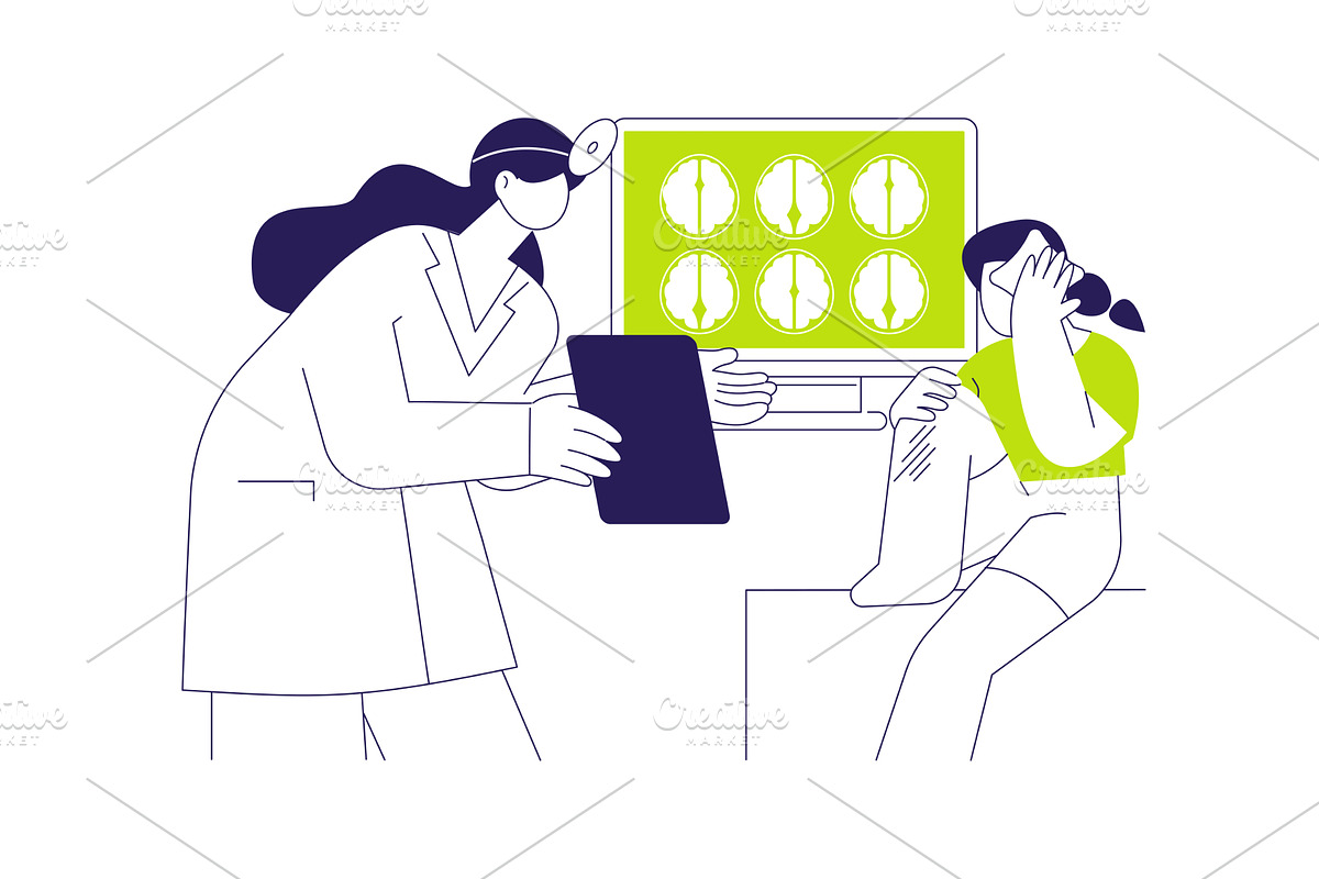 Pediatric trauma abstract concept, a Healthcare Illustration by Visual Generation