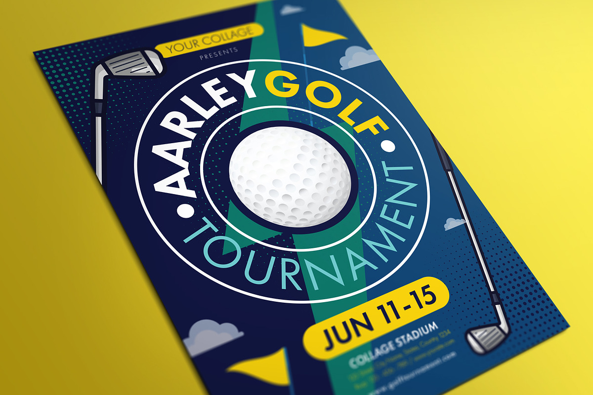 Golf Tournament Flyer, a Flyer Template by Aarley Kaiven (Photo 2 of 2)