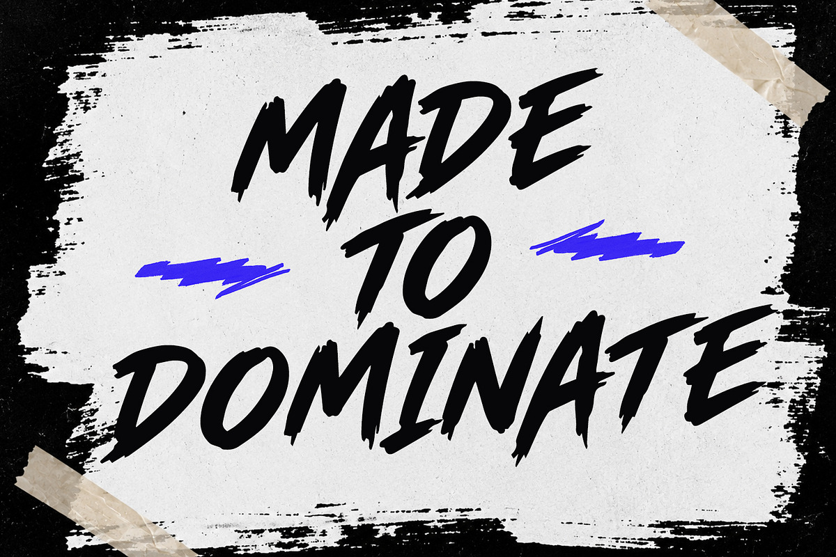 Bractley Bold Streetwear Brush Font, a Handwritten Font by Maulana Creative (Photo 3 of 7)