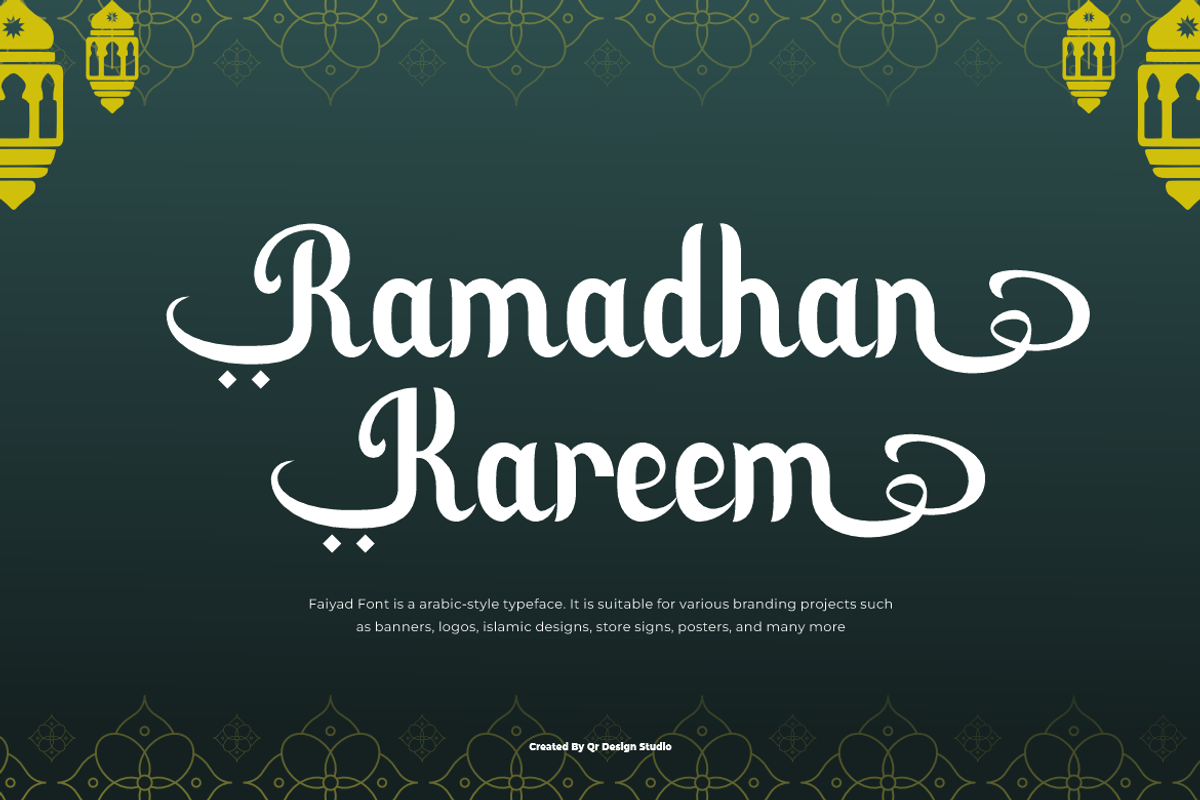 Faiyad - Arabic Ramadhan Font, a Sans Serif Font by QR Design Studio (Photo 3 of 8)