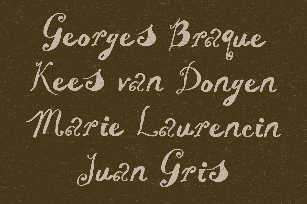 Artist Handwriting & Paper Cut Font, a Handwritten Font by Laras Wonderland (Photo 7 of 11)