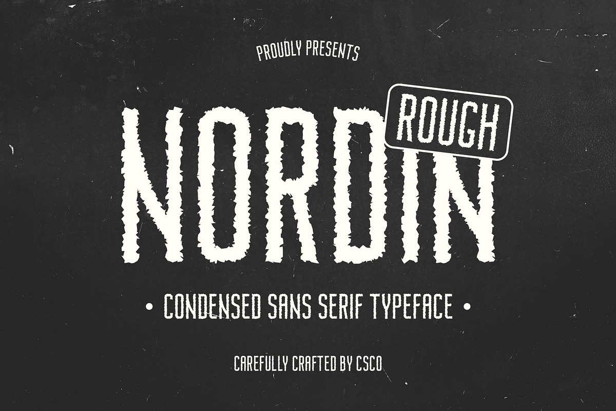 Nordin Rough, a Sans Serif Font by Craft Supply Co. (Photo 1 of 8)