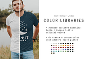 Bella Canvas 3413 Male Model Mockup, a Shirt Mockup by Moonlit Mocks (Thumbnail 2 of 6)