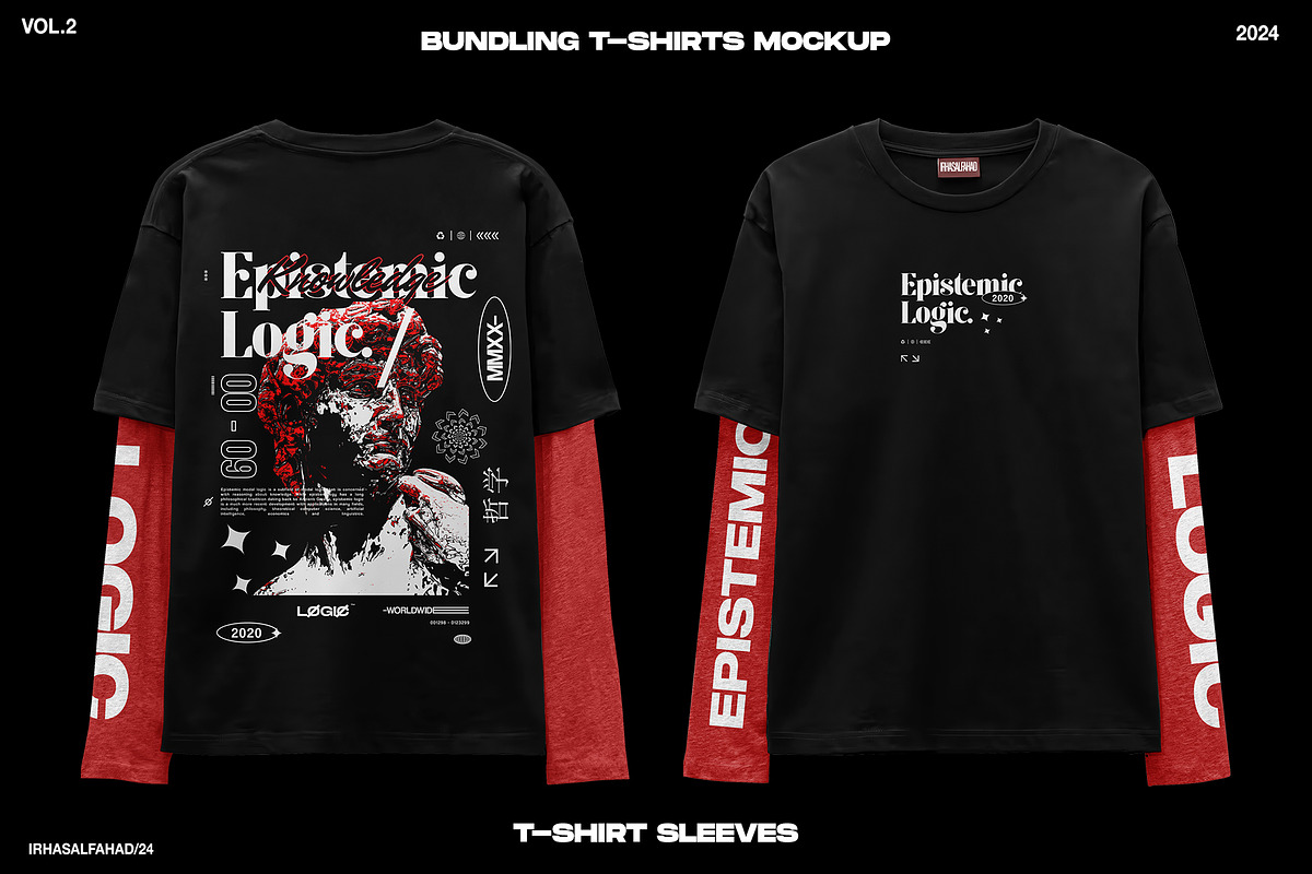 Bundle Mockup T-shirts, a Shirt Mockup by Irhasalfahad (Photo 3 of 6)