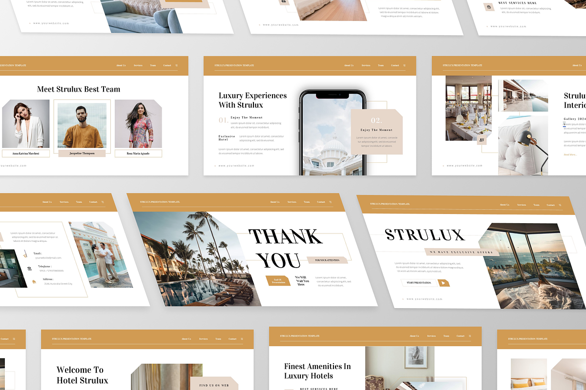 Strulux - Hotel Google Slide, a Presentation Template by GraphauseProject (Photo 2 of 6)