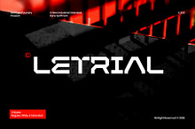 LETRIAL Square Industrial Font