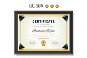 582. Modern Certificate Template, a Stationery Template by CreativeRezwan (Thumbnail 2 of 3)
