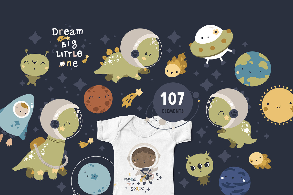 Space time Kids illustrations, an Animal Illustration by tatiletters (Photo 4 of 12)
