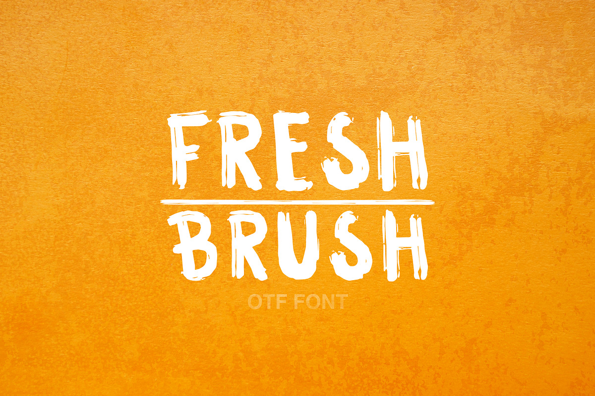 Fresh Brush Font