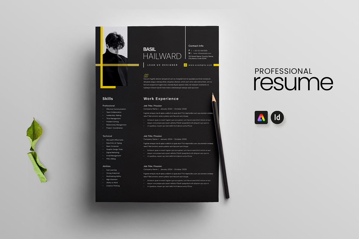 Clean CV Template Pack, a Resume Template by Creatiya Type