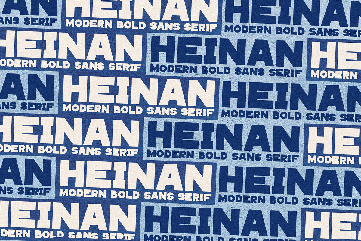 Heinan - Modern Bold Sans Serif, a Sans Serif Font by MaikoHatta (Photo 4 of 9)