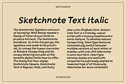 Sketchnote, a Handwritten Font by Delve Fonts (Thumbnail 5 of 7)