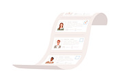 List of job applicants for hiring, a Work Illustration by Good Studio (Thumbnail 3 of 3)