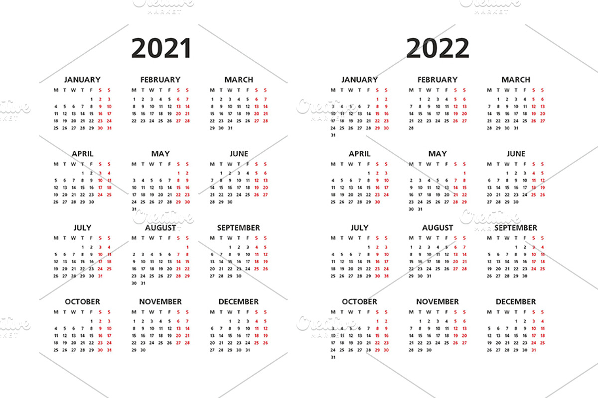 Calendar 2021, 2022 and 2028, a Work Illustration by Volyk (Photo 2 of 5)