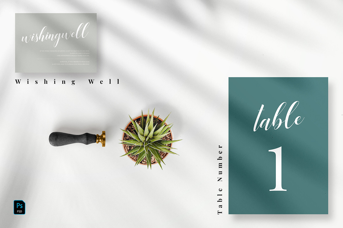 Calming Green Wedding Suite, an Invitation Template by Azka Creative (Photo 4 of 5)