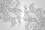 9 Paisley Floral Designs (Vector), an Object Graphic by BIOWORKZ (Thumbnail 4 of 5)