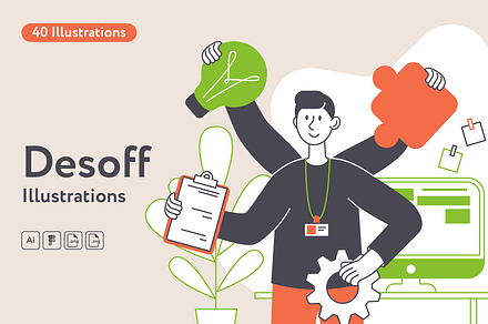 Desoff Illustrations, a Work Illustration by Welovegraphics