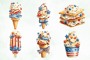 Whimsical Patriotic Ice-Cream, a Seasonal Illustration by Creative Art (Thumbnail 6 of 8)