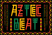 Aztec Beat Ethnic Tribal Font, a Font by PutraCetol Studio (Thumbnail 1 of 5)