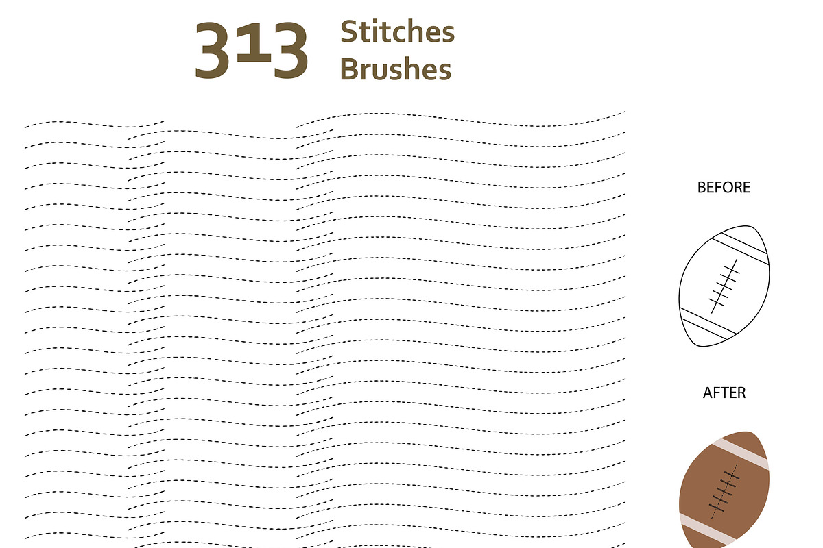 AI Mixed Stitches Brushes, a Brush Add-On by 103cia (Photo 1 of 3)