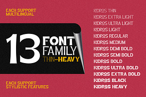 Kidros Typeface