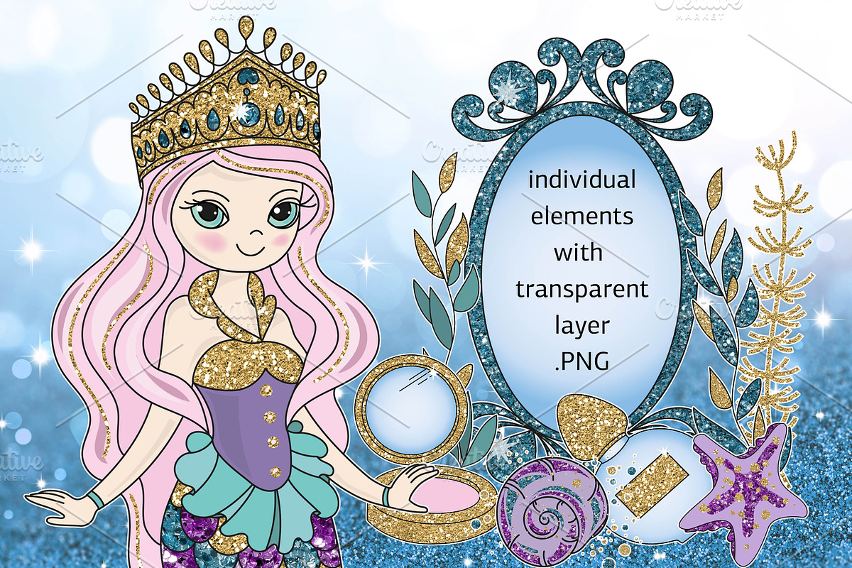 BEAUTIFUL MERMAID, a Decorative Illustration by FARAWAYKINGDOM (Photo 3 of 5)