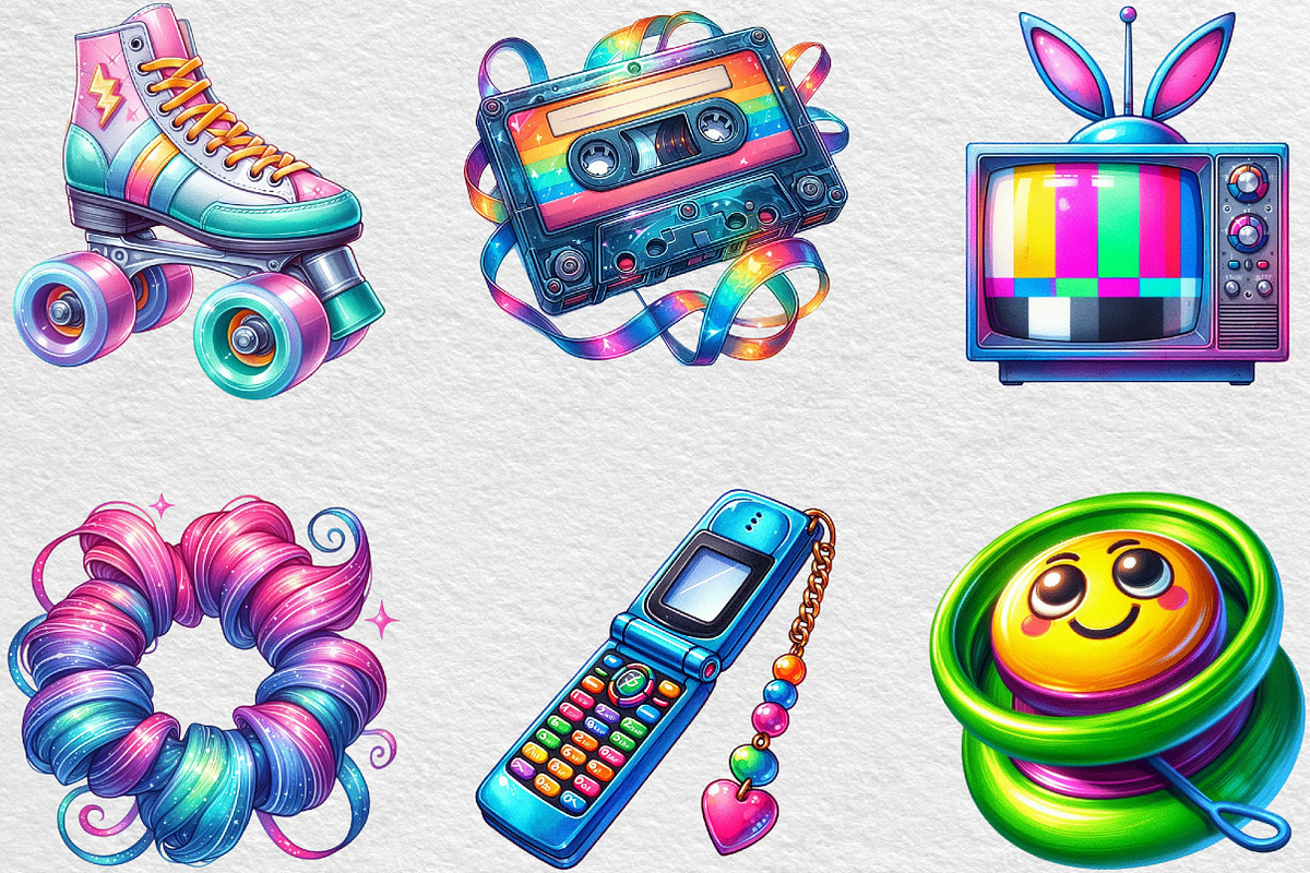 Nostalgic 90s Retro Sublimation, an Illustration by Black Bird Studio (Photo 2 of 6)