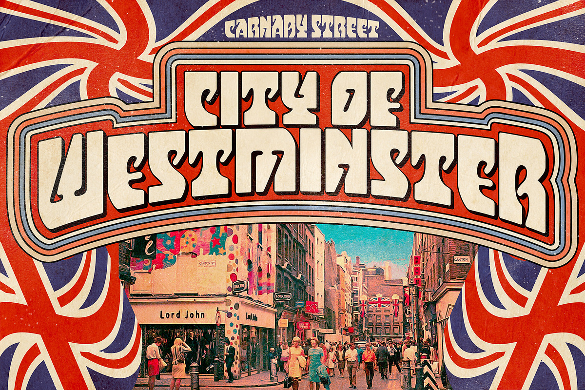 Carnaby Street Font, a Font by Mysterylab Designs (Photo 4 of 5)