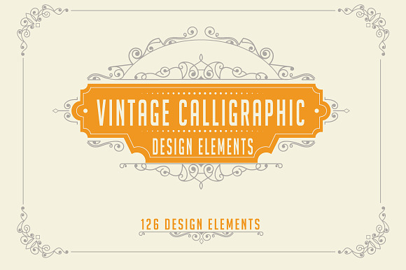 Calligraphic Design Elements Set 2 preview 4