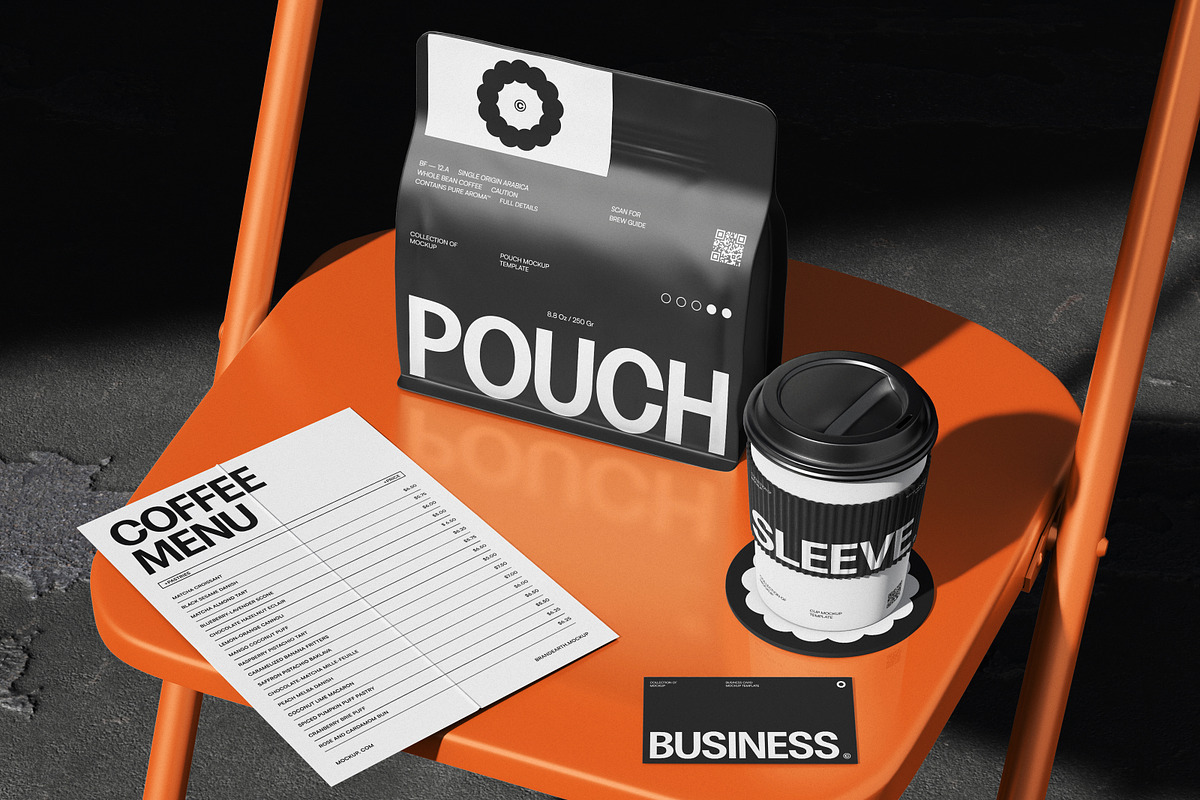 Cafe Branding Mockup, an Advertising Mockup by Brand Earth (Photo 2 of 4)