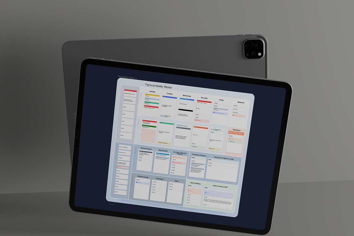Figma Drag & Drop Freelance Planner, a Marketing Template by Brian White Design Goods (Photo 1 of 3)