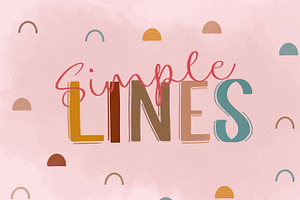 Simple Lines Font Duo