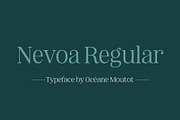 Nevoa Regular, a Serif Font by OceaneM (Thumbnail 1 of 7)