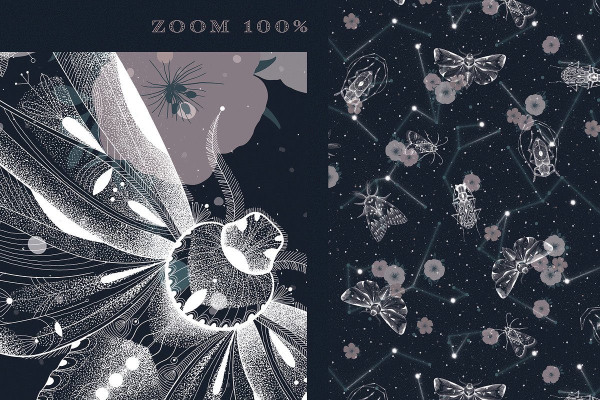 CELESTIAL PATTERN COLLECTION, a Pattern Graphic by LazuInna Shop (Photo 8 of 12)