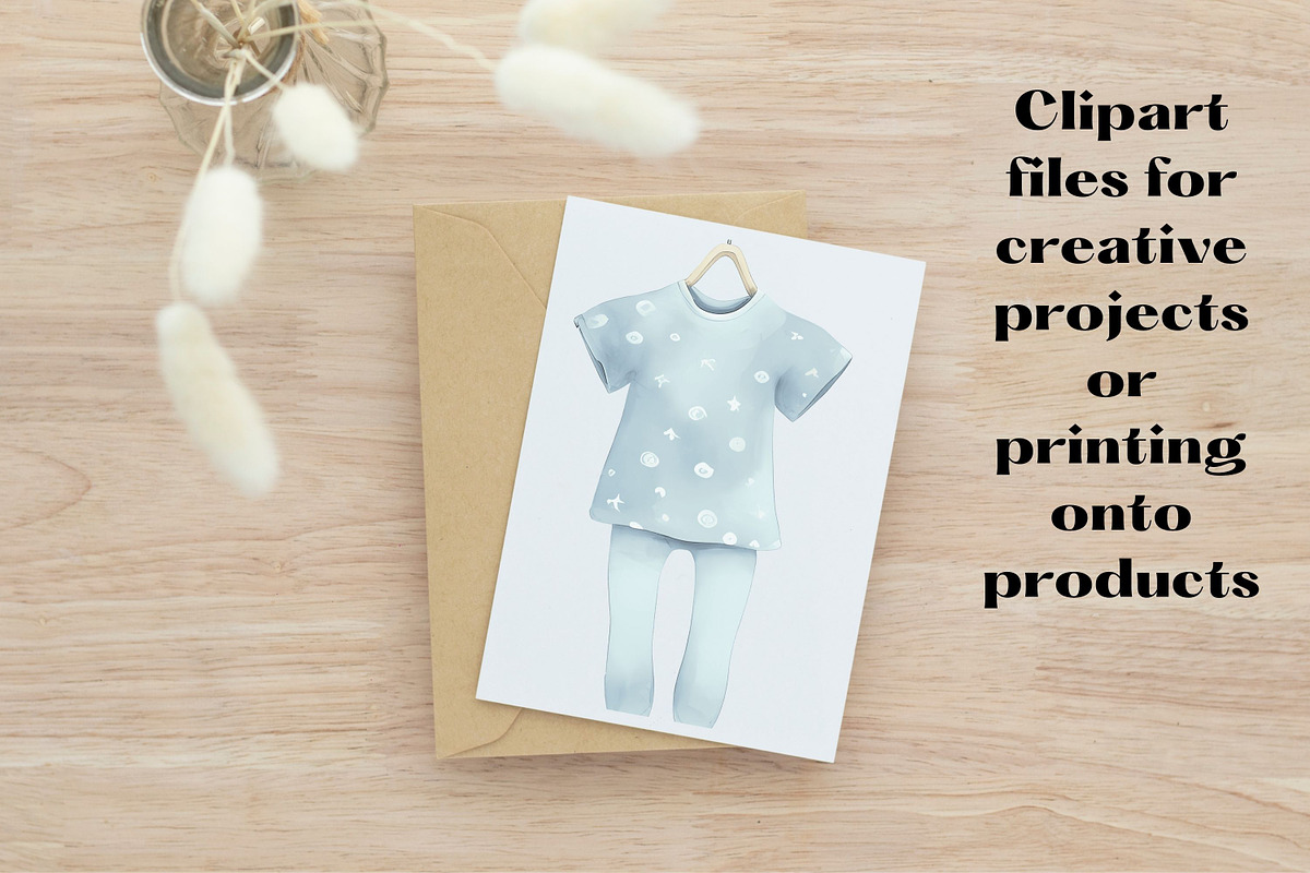 Baby Boy Blue Boho nursery clipart, a Person Illustration by Mermaids Cove (Photo 9 of 10)
