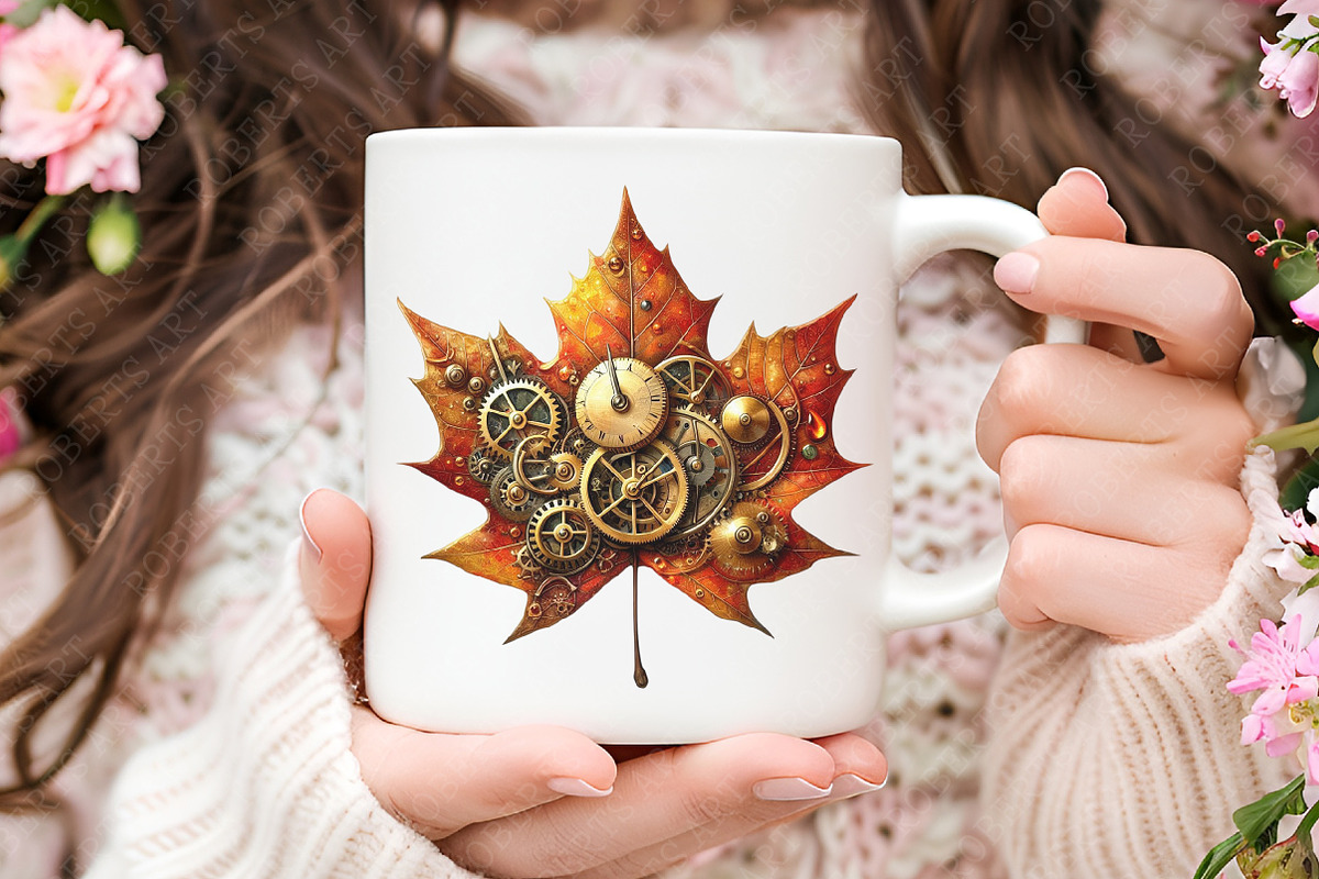 Steampunk Autumn Clipart, an Illustration by RobertsArt (Photo 3 of 7)