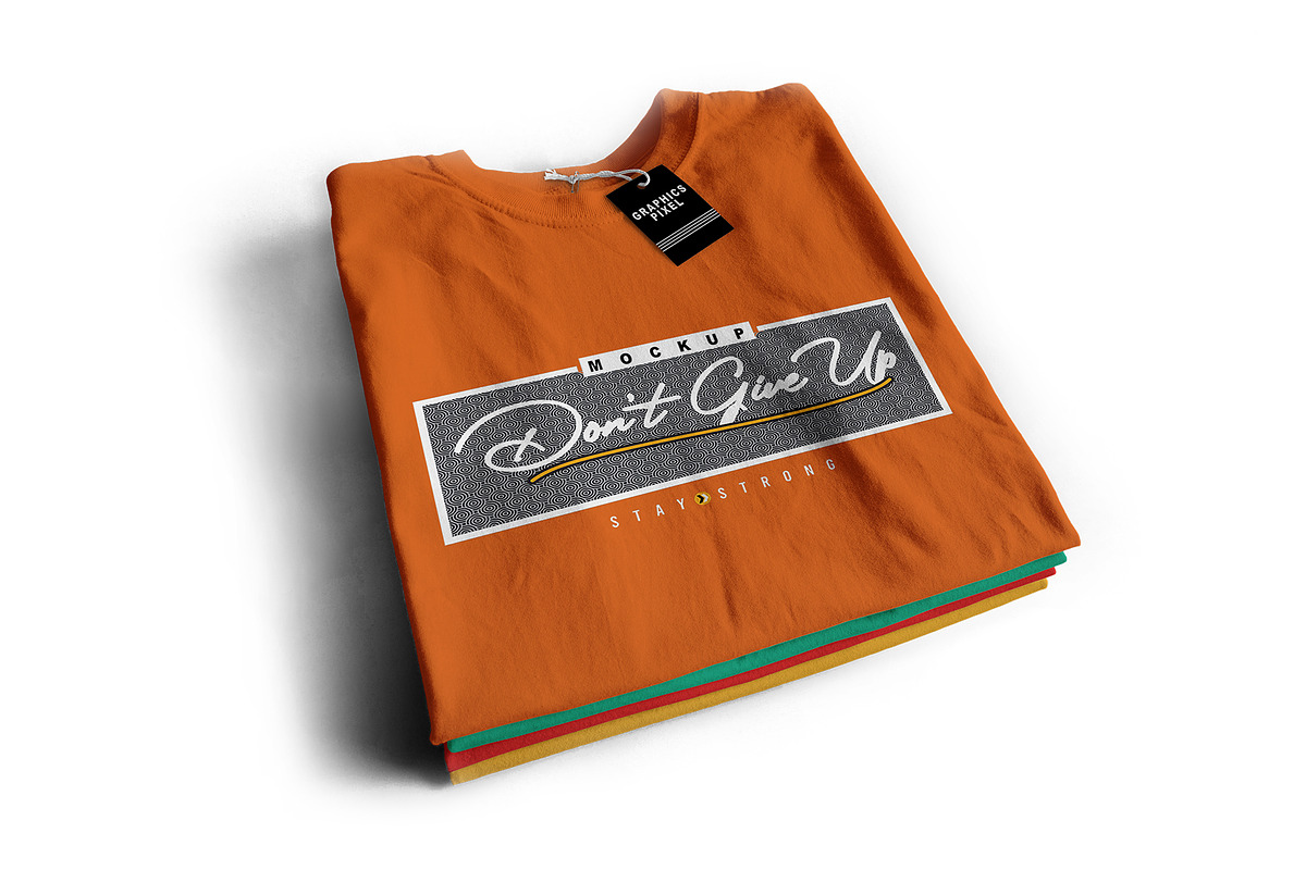T-Shirt Mockup Set, a Shirt Mockup by GraphicsPixel (Photo 7 of 9)