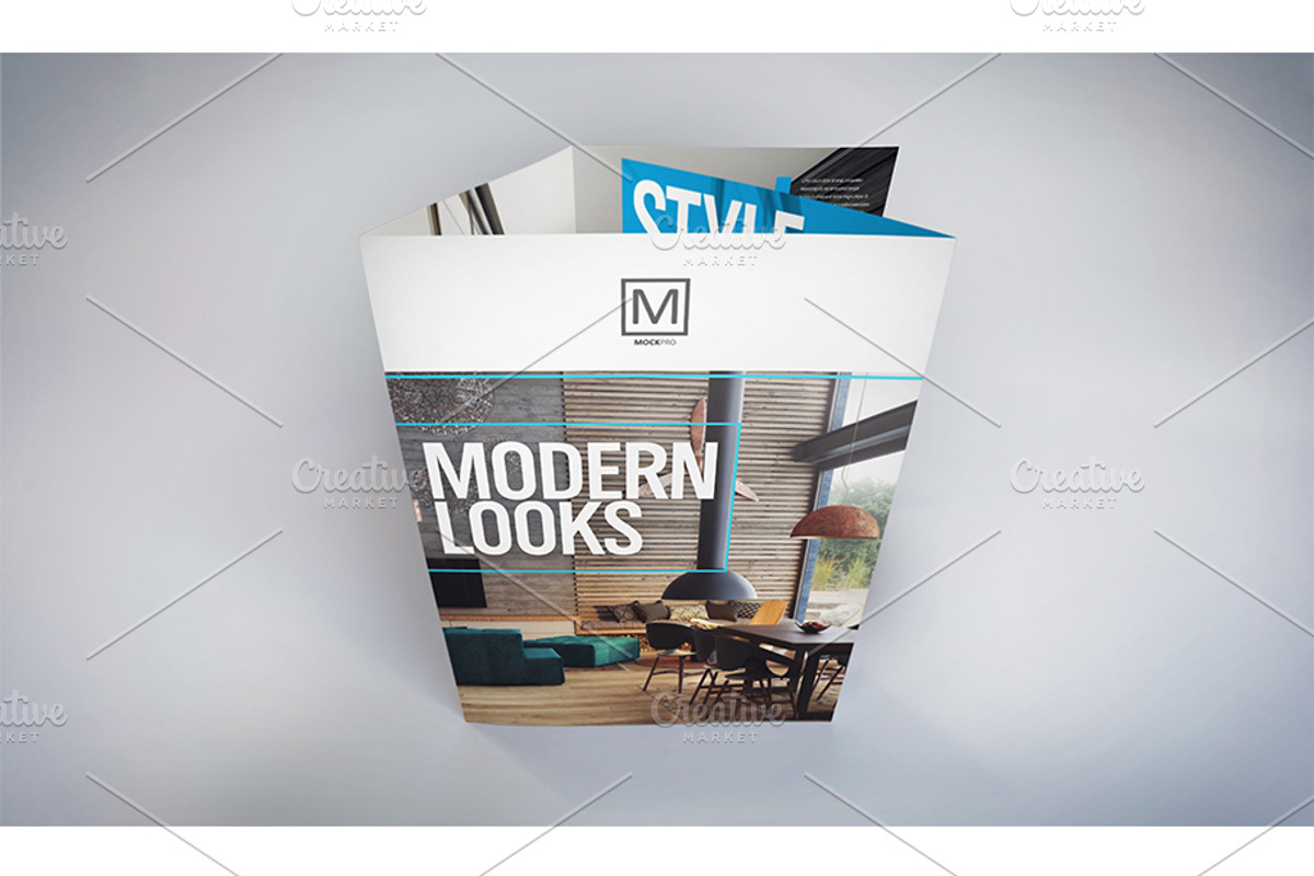 Gatefold Brochure Mockups, a Print Template by Shop Mockpro (Photo 2 of 14)
