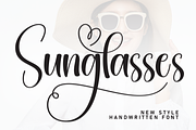 Sunglasses | Script Font, a Handwritten Font by Scratchones (Thumbnail 1 of 9)