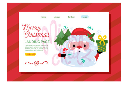 Christmas Landing Page, a Landing Page Template by MISS CHATZ
