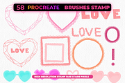 85 Romantic Brush Stamps Procreate, a Brush Add-On by Graphics Resources (Thumbnail 7 of 11)