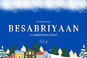 Besabriyaan Christmas Font, a Font by Creativetacos (Thumbnail 1 of 6)