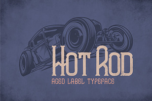 Hot Rod Modern Label Typeface