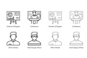 Teamwork, Leadership & Presentation, an Outline Icon by Nuburu (Thumbnail 4 of 5)