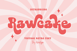 Rawcake - Vintage Retro Font